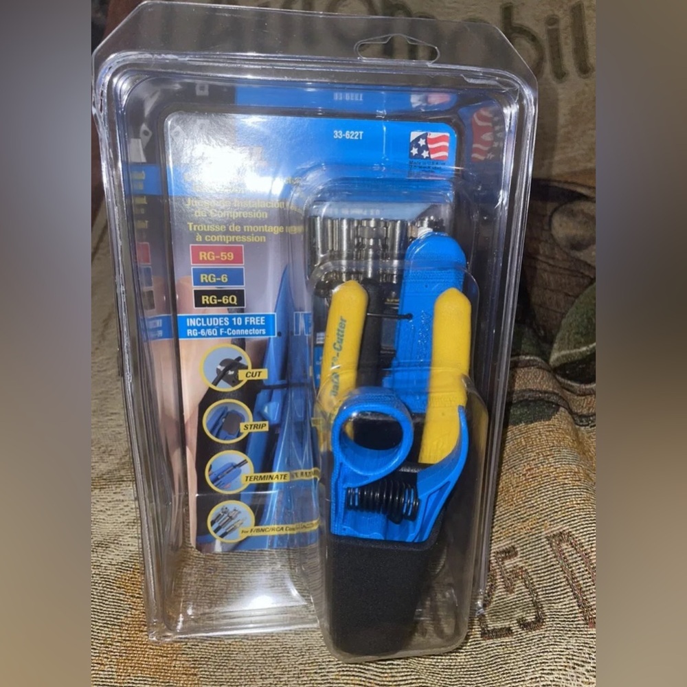 IDEAL 33-622t Compression Connector Installation Kit w/ Data T-Cutter NEW - Picture 2 of 12